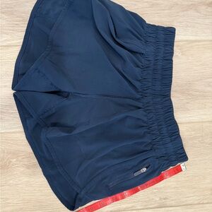 Women's Lululemon 4” Navy Running Shorts